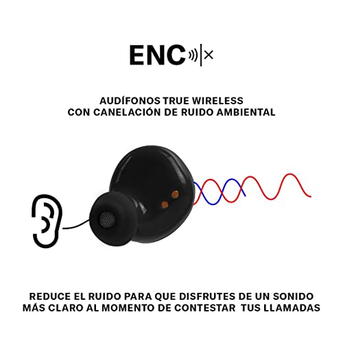 Billboard Audífonos Inalámbricos Earbuds Soul Track, Micrófono Incorporado para Llamadas, Base Recargable, Resitente A Salpicaduras, Asistente De Voz, Batería De hasta 36 Horas De Duración